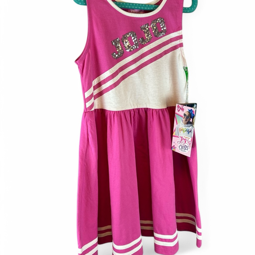 JoJo Siwa NWT Pink and Cream Kids Cheerleader Dress
